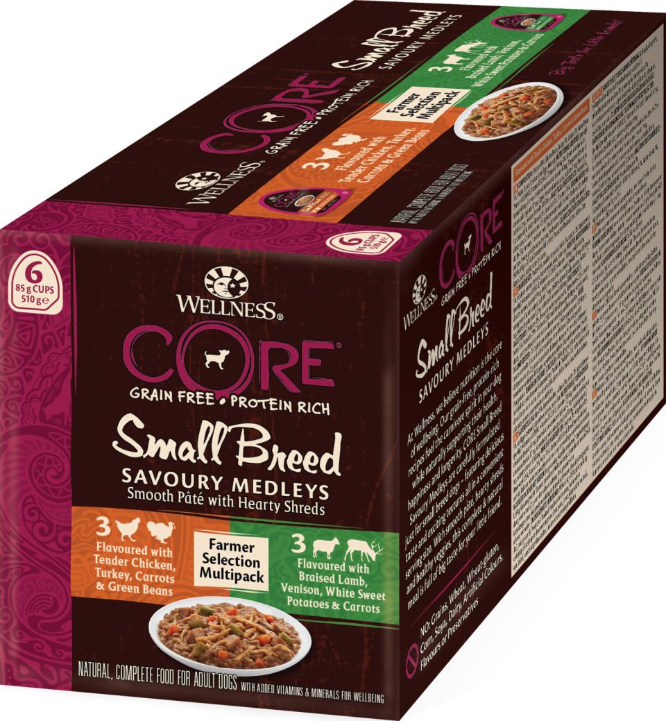 Wellness Core Savoury Medleys Small Breed Farmer Multipakke 510 g