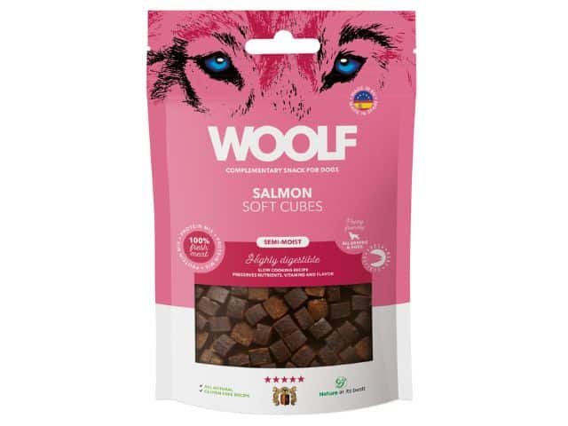 Woolf Soft Cubes Salmon - 100 g