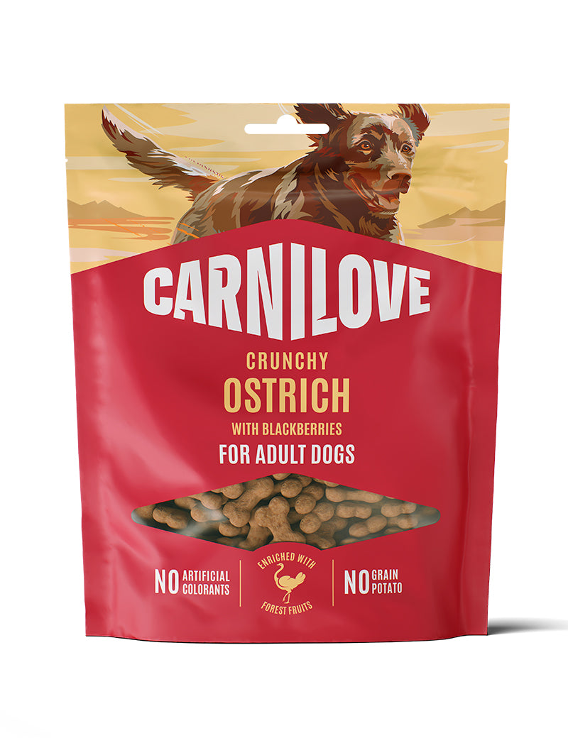 Carnilove Crunchy Struds og Brombær 200 g