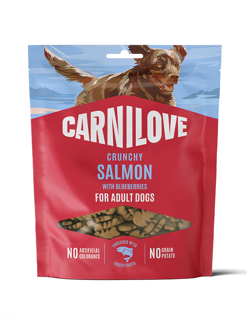 Carnilove Crunchy Laks og Blåbær 200 g