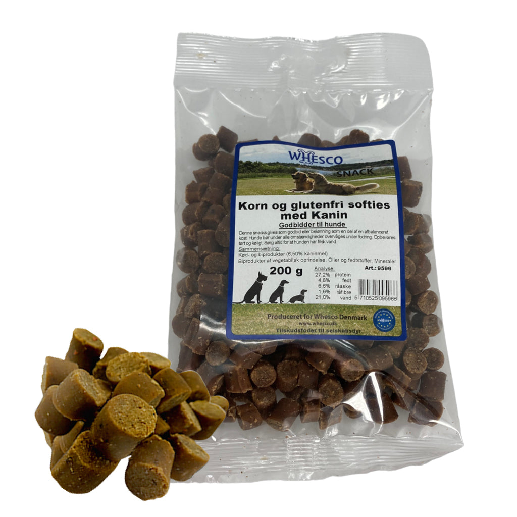 Whesco Softies med Kanin - 200 g.