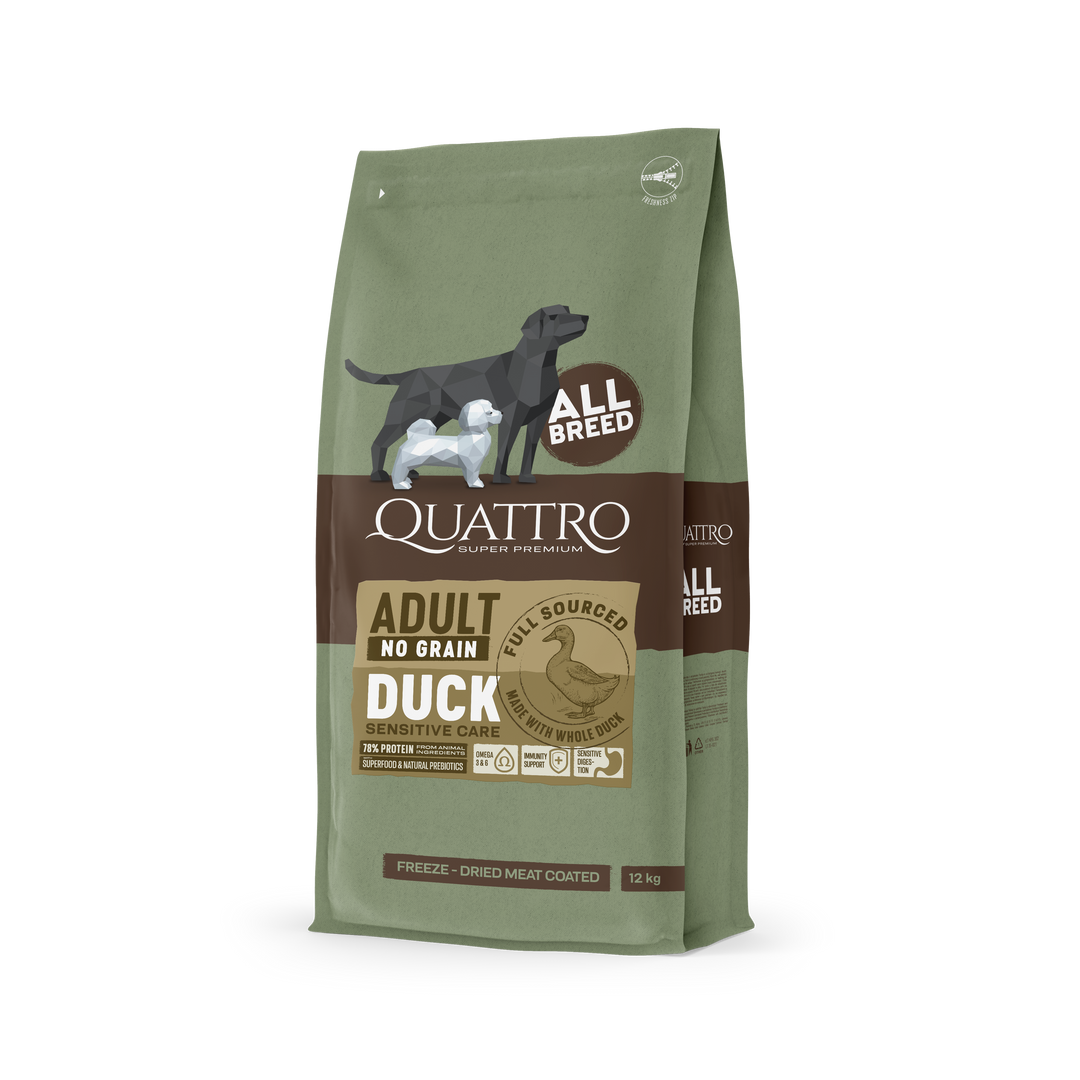 Quattro No Grain All Breed Adult Duck - 12 kg