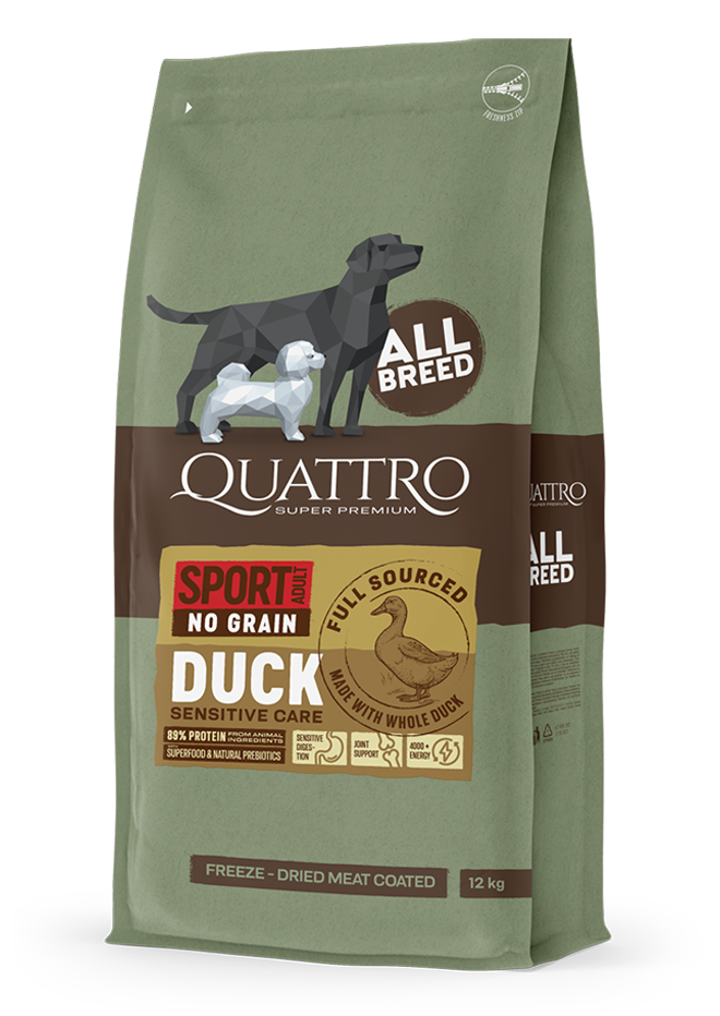 Quattro No Grain All Breed Adult Duck Sport