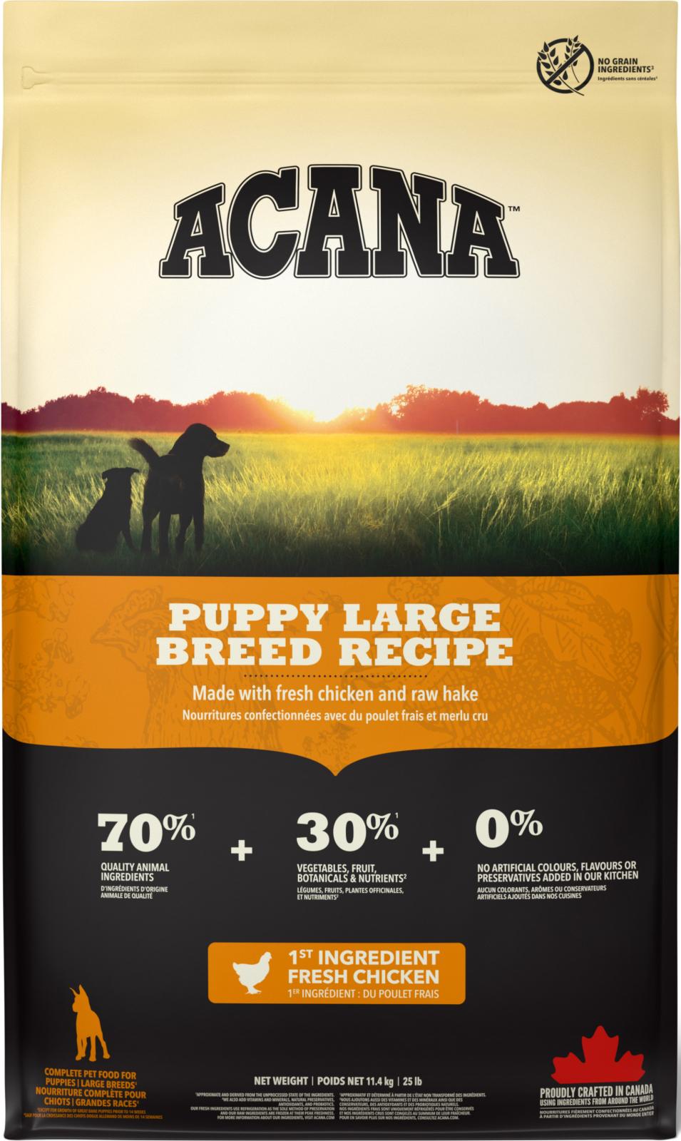 Acana Puppy Large Breed Recipe - 11,4 kg