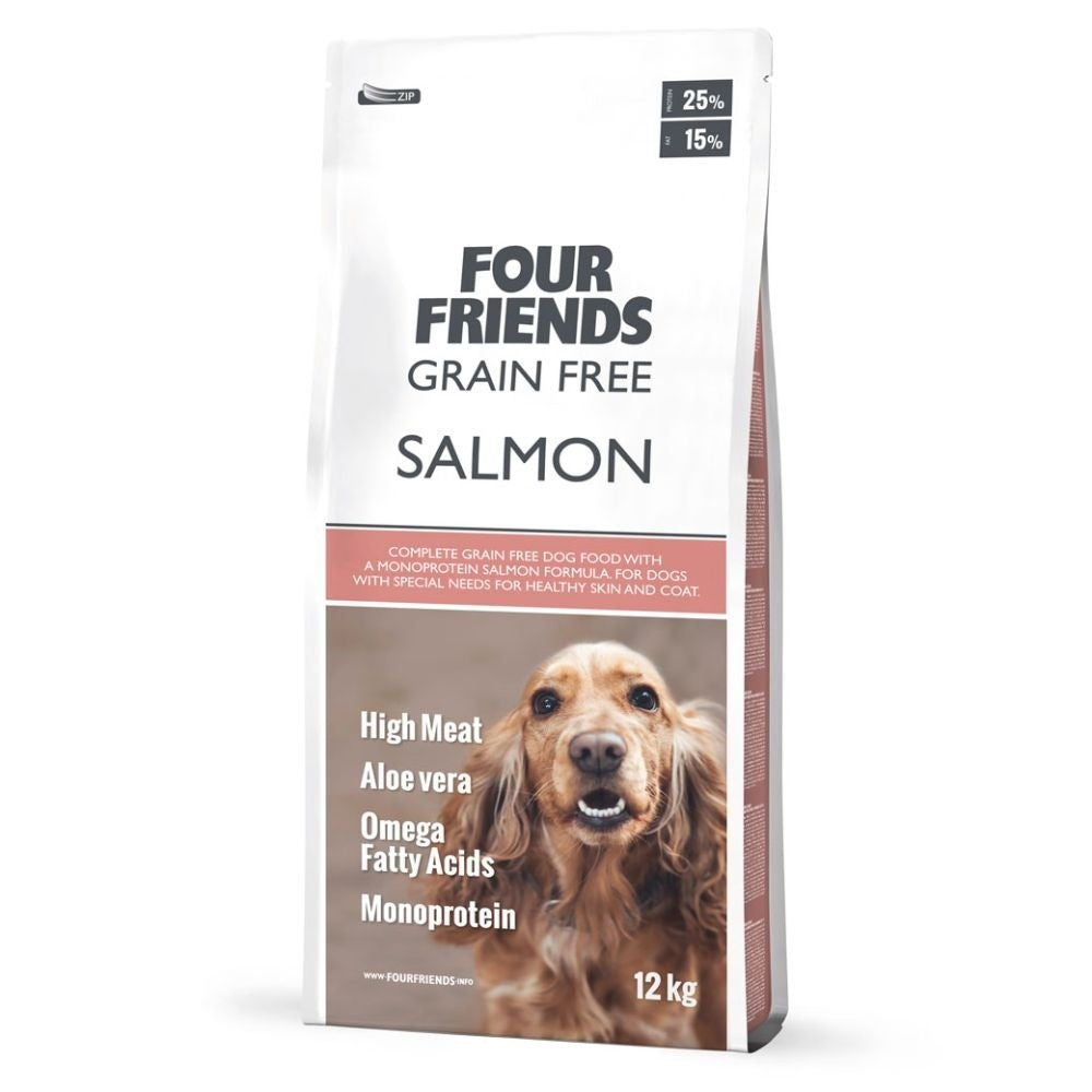 Four Friends Salmon Grainfree 12,0 kg (tidligere Derma Coat)