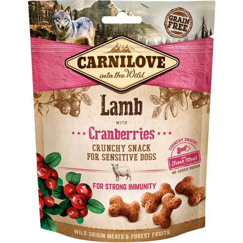 Carnilove Crunchy Lam og Tranebær 200 g
